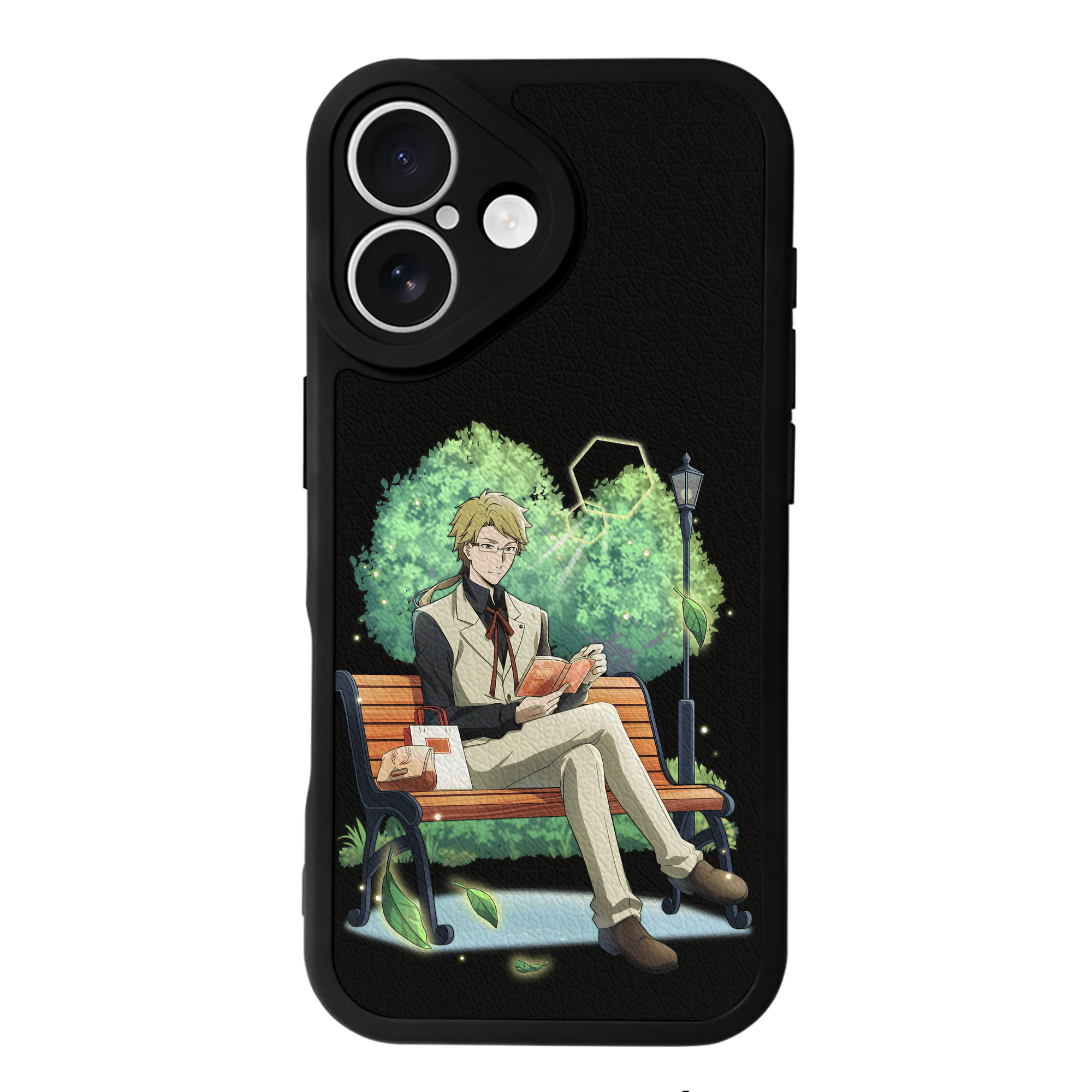 （画像用） 文豪ストレイドッグス Bungo Stray Dogs 【iPhone 16シリーズ対応】シリコンスマホケース（レザー調） 材質：シリコン